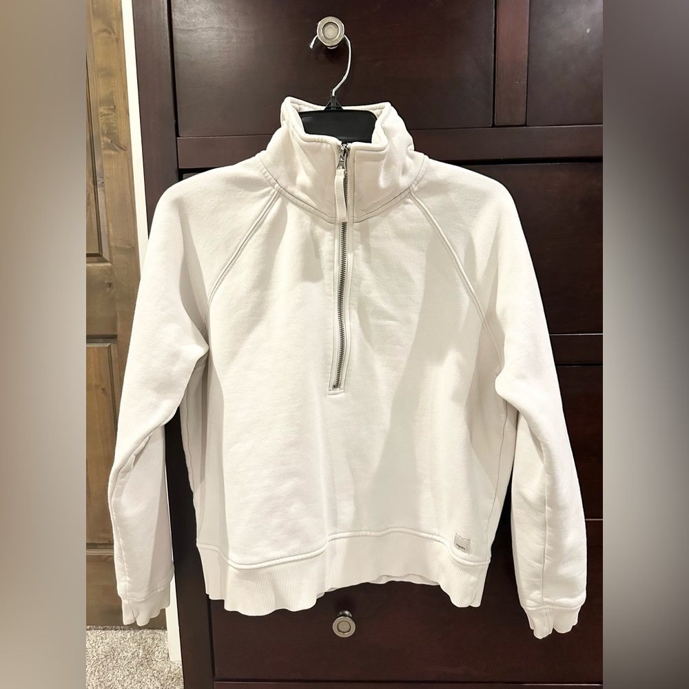 Vuori Cream Half-Zip Sweatshirt - Picture 3 of 6